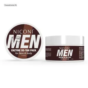 Niconi Men Enzyme De-Tan Pack For Face & Body