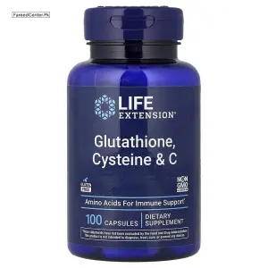 Life Extension Glutathione, Cysteine & Vitamin C – 100 Capsules
